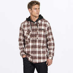 FXR Insulated HD Flannel Jacket - Dark Cedar/Sand / M