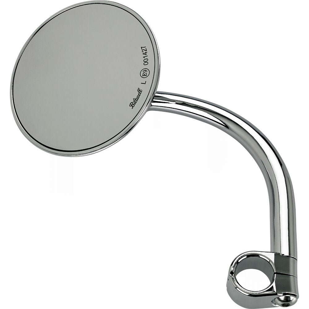 Biltwell Round Mirror with 7/8" Clamp-On