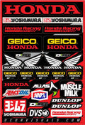 D'COR Visuals Geico Honda Decal Sheet