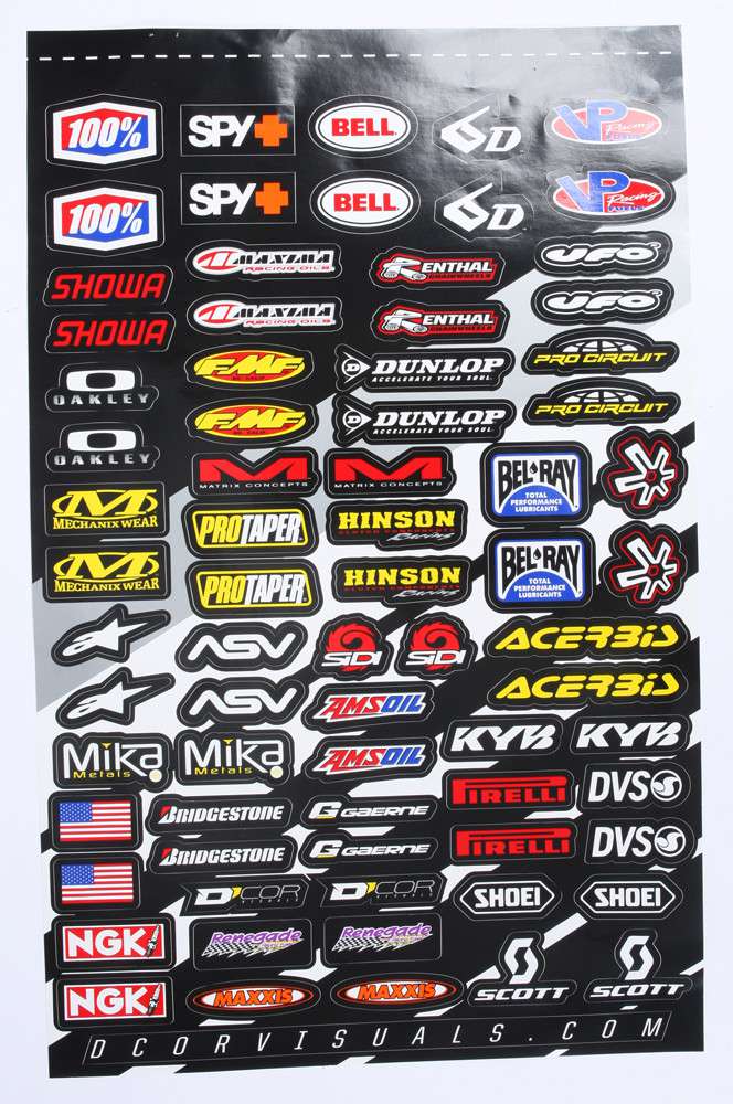 D'COR Visuals Logo Decal Sheet