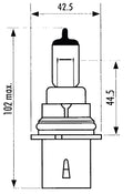Eiko Halogen 65/45W 9004 Bulb