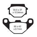 Plaquettes de frein ITL en Kevlar/Carbone