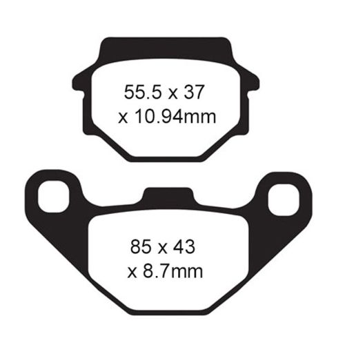 Plaquettes de frein ITL en Kevlar/Carbone