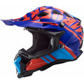 LS2 Subverter Evo Grammax Motocross Helmet (Gloss Red/Blue)