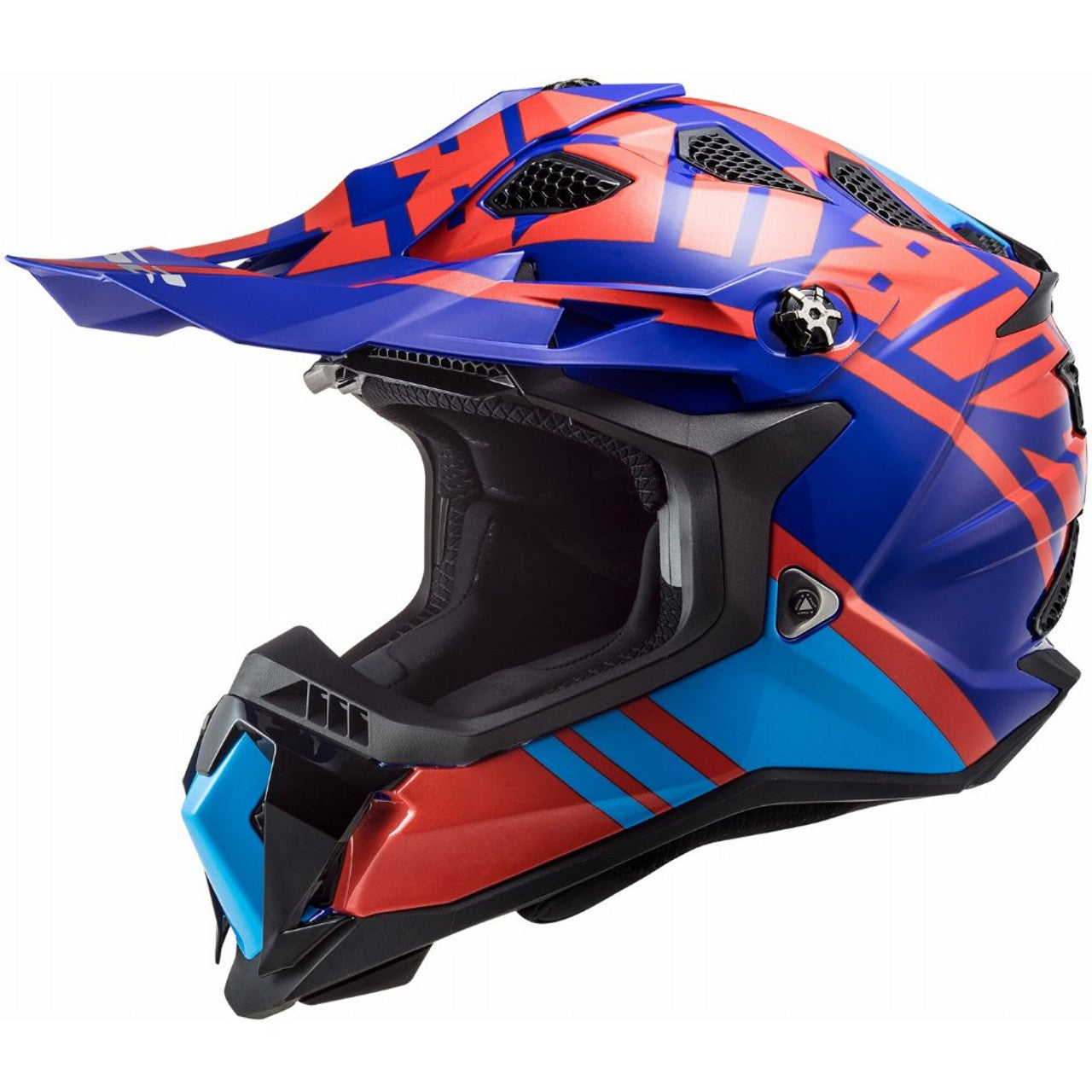 LS2 Subverter Evo Grammax Motocross Helmet (Gloss Red/Blue)