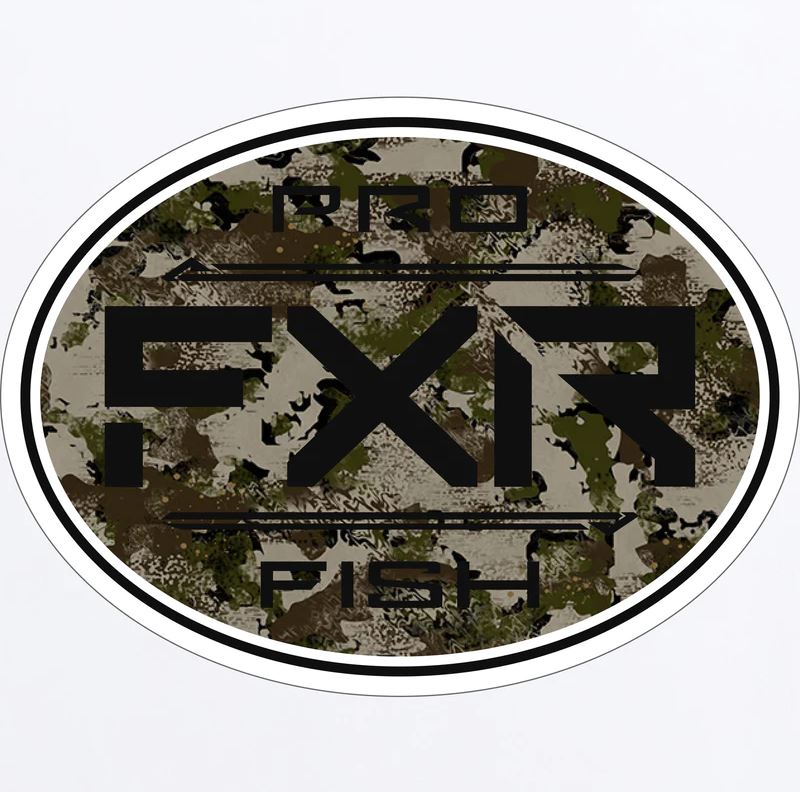 Autocollant rond FXR Pro Fish, 3 po