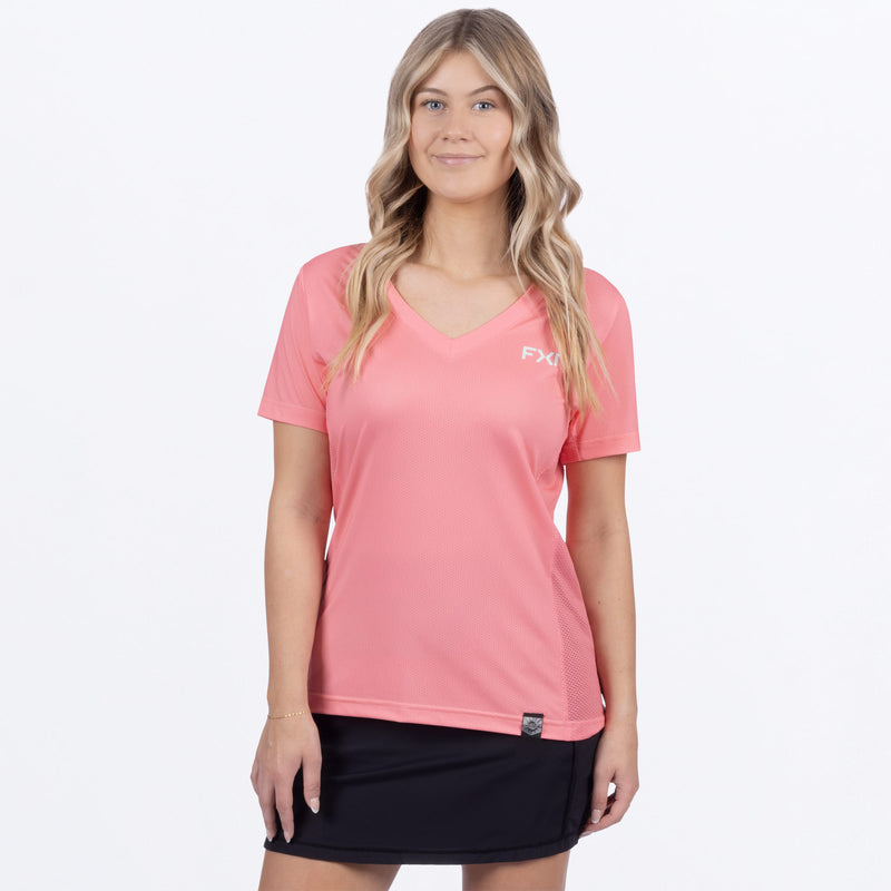 T-shirt FXR Rush Air UPF à col en V pour femmes