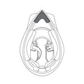 AGV AX-9 Helmet Wind Deflector