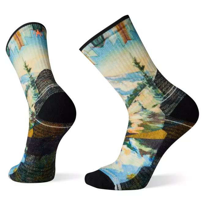 Chaussettes ras du cou Smartwool Performance Hike Light Cushion Mountain Print