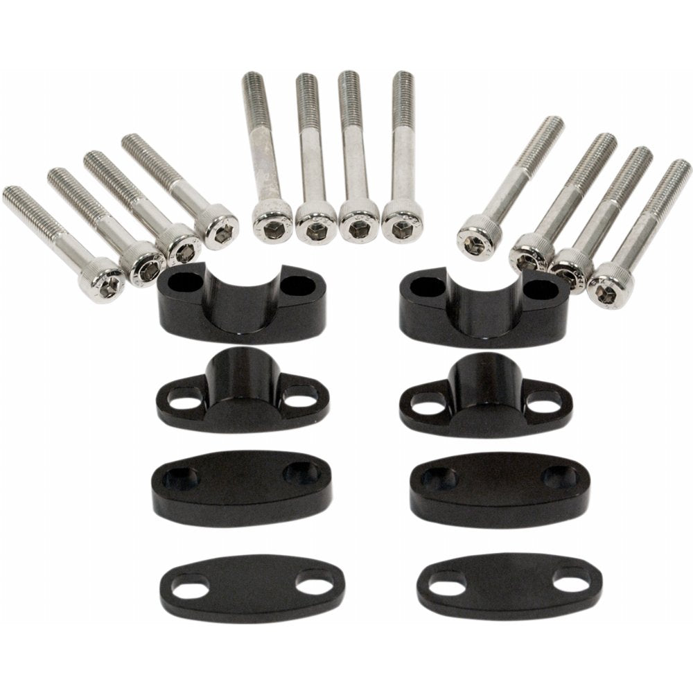 Kit de rehausseurs de guidon de moto en aluminium EMGO