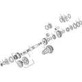 Andrews Mainshaft 4th Gear for 4-Speed Big Twin, 26T