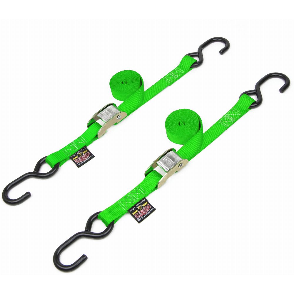 Powertye 1" Cam Buckle Tie-Downs w/ S-Hooks