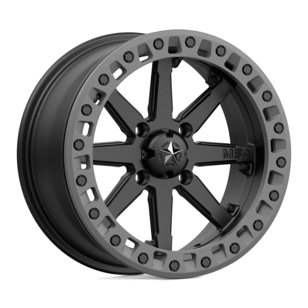 MSA M31 LOK2 ATV/UTV Beadlock Wheel (Satin Black/Matte Gray)