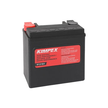Batterie haute performance AGM sans entretien Kimpex