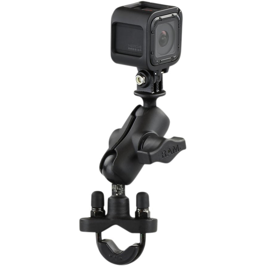 RAM Mounts Handlebar U-Bolt Double Ball Mount w/ GoPro Camera Adapter