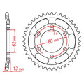 JT Sprockets Rear Sprocket