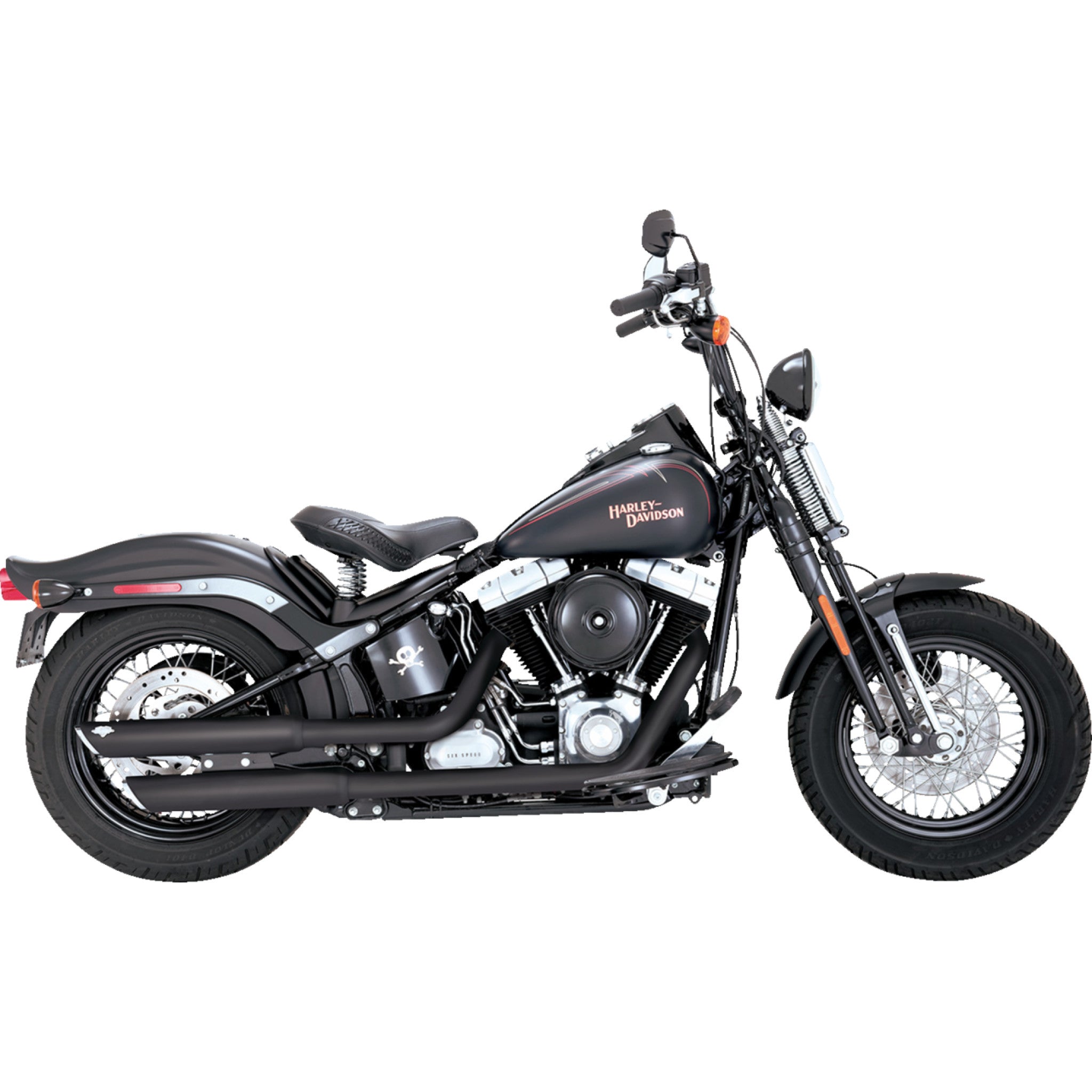 Vance & Hines 3" Round Twin Slash Slip-On Exhaust