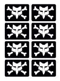 Fox Racing Victory Logo Sticker Pack