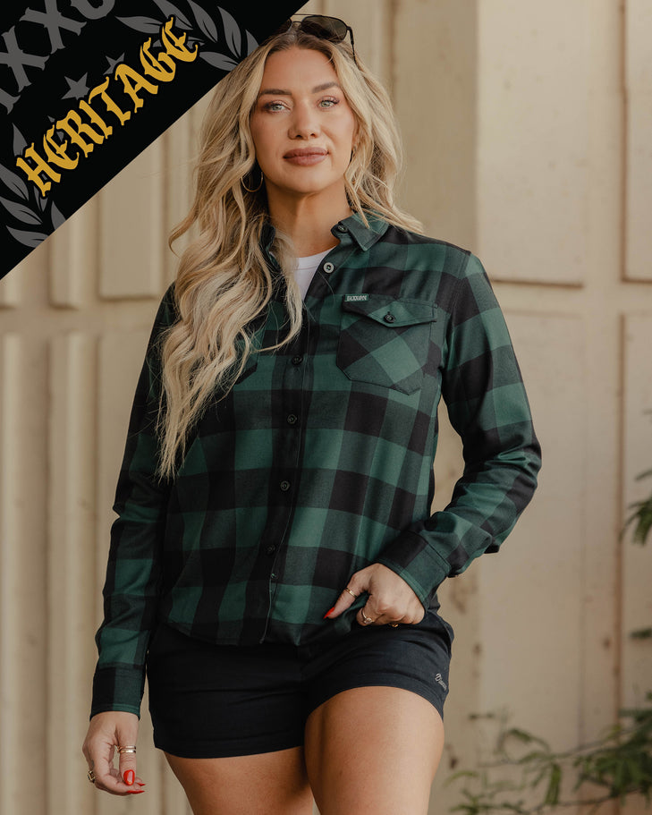 Chemise en flanelle Evergreen Heritage pour femme Dixxon