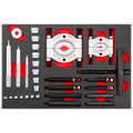 Bikeservice Kit d'outils portable SAE d'entretien de roulements
