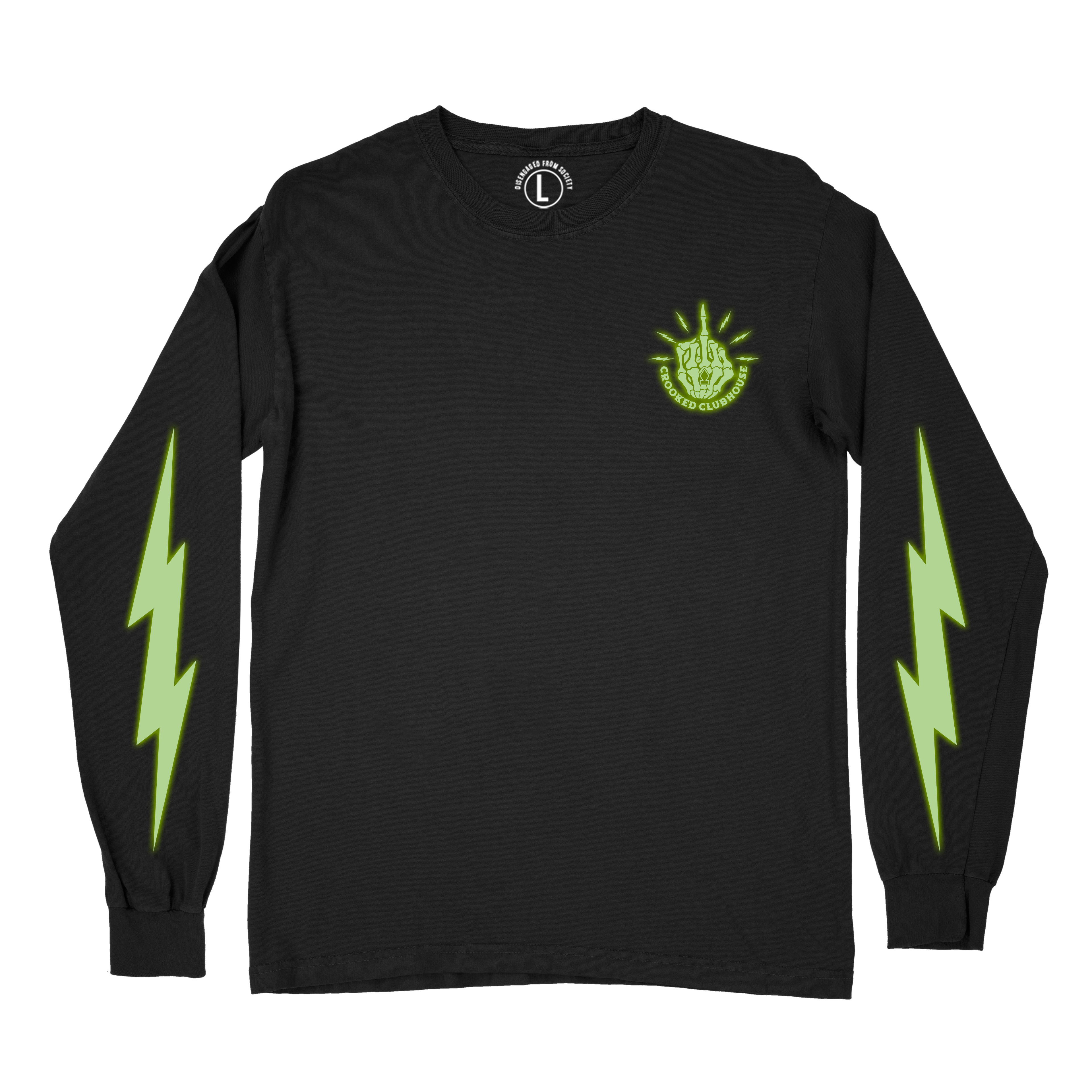 T-shirt à manches longues Crooked Clubhouse FU