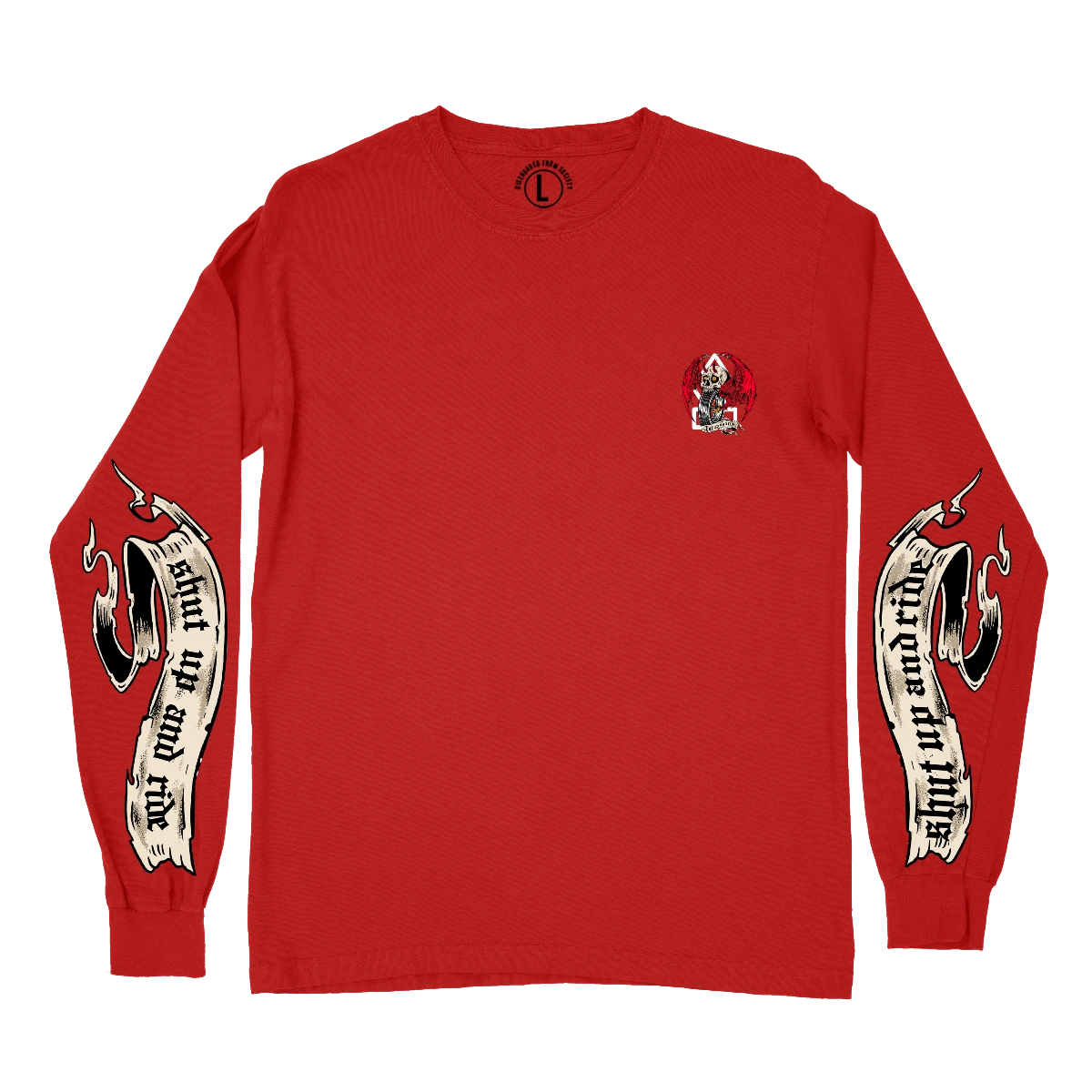 Crooked Clubhouse Shut Up and Ride 4 Longsleeve