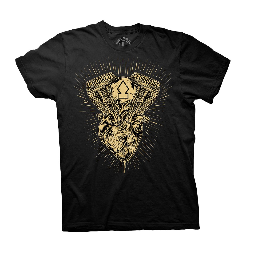 T-shirt Crooked Clubhouse "Tout Cœur"