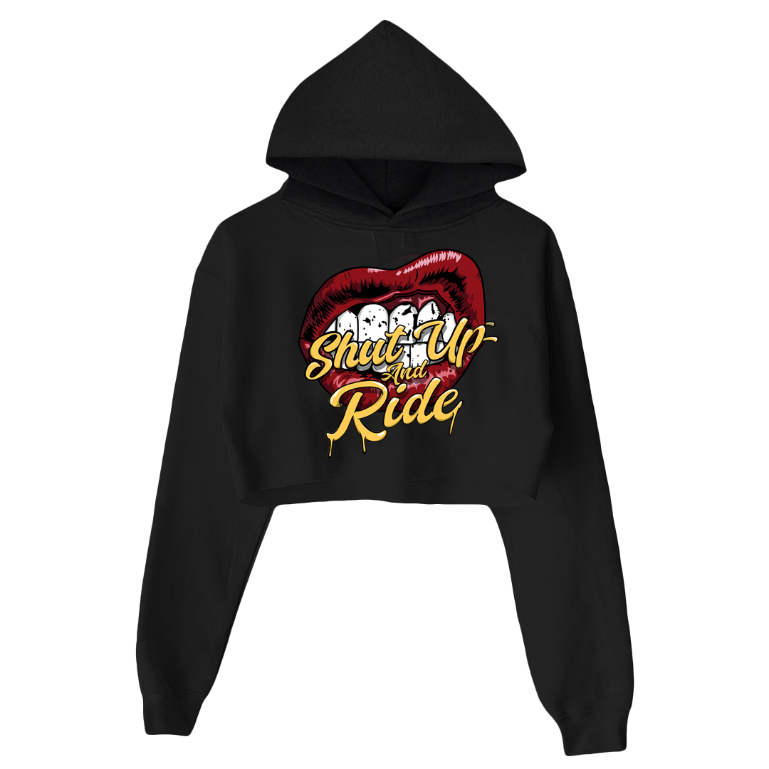 Crooked Clubhouse Women's Lips 2 Cropped Hoodie