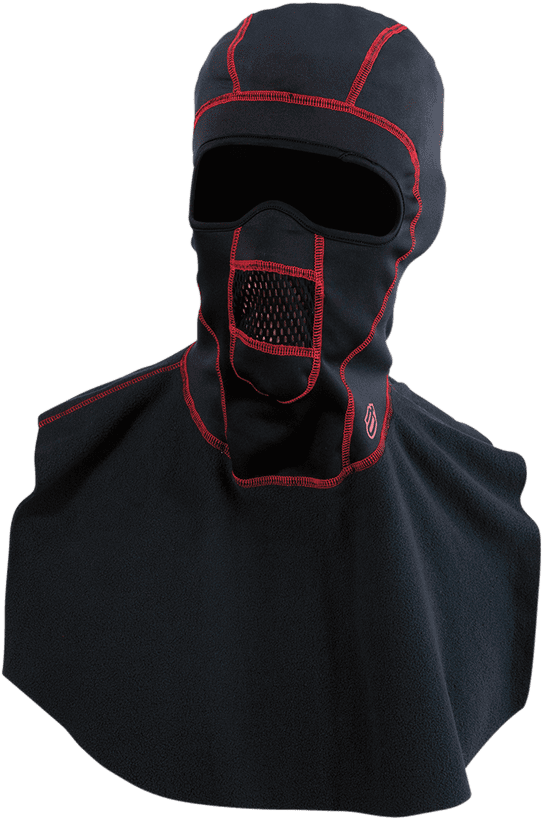 Cagoule Arctiva Windshield PSP avec plastron (noir/rouge)