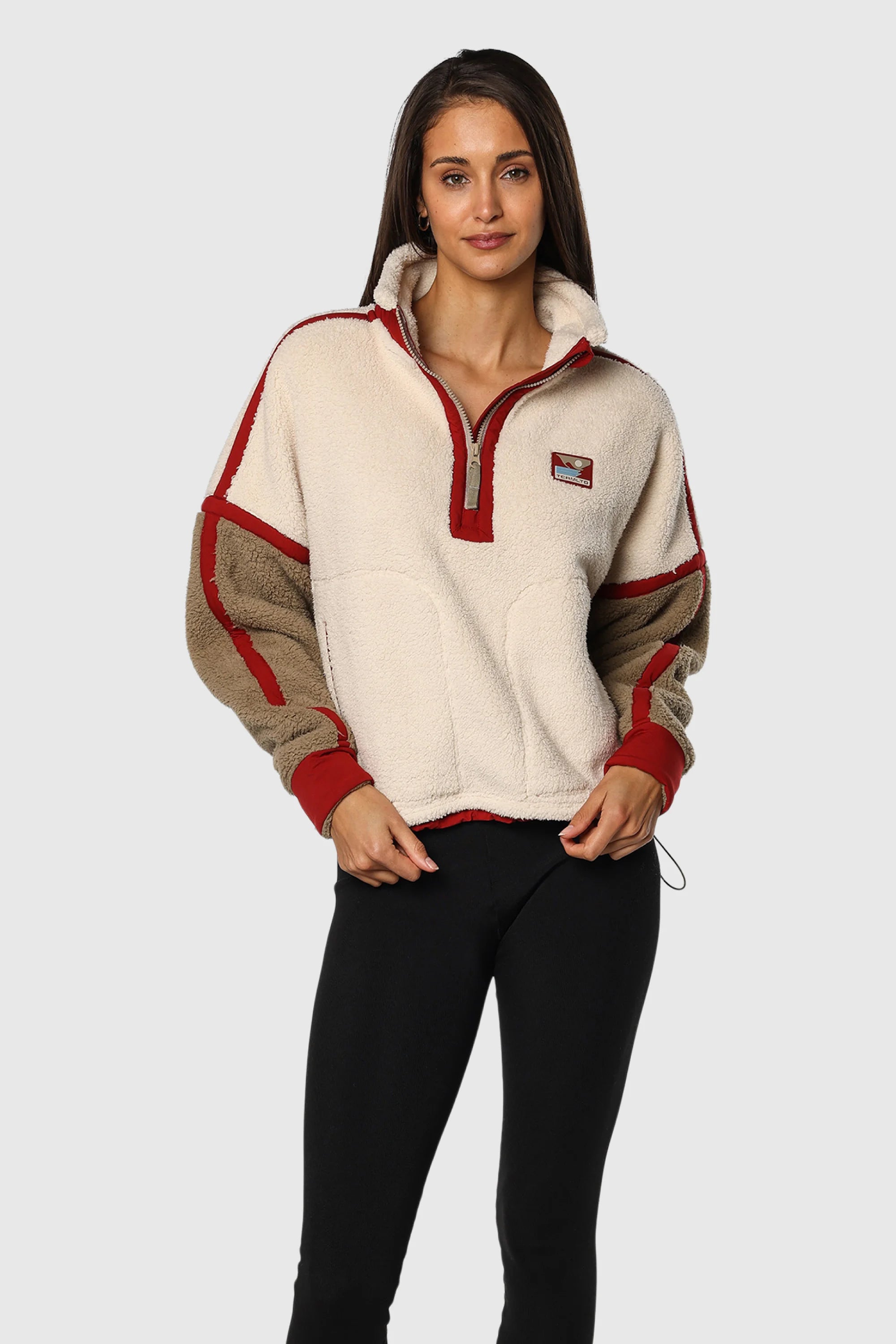 Chandail Sherpa 1/4 zip pour femme TEAMLTD
