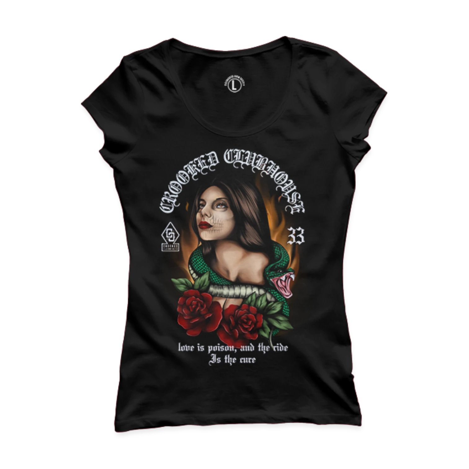 Crooked Clubhouse Women's Roses Are Red Tee