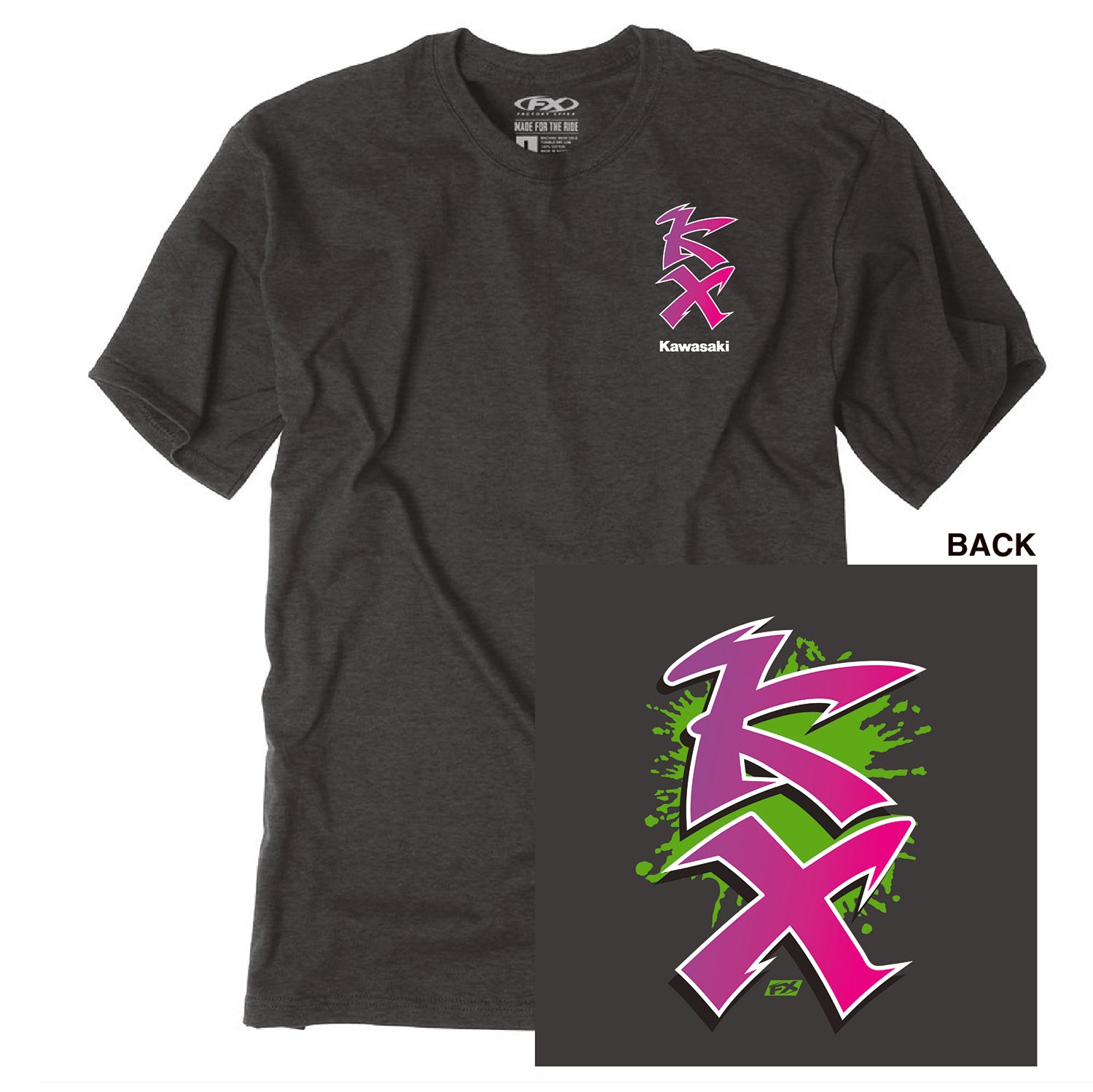 T-shirt Kawasaki Rétro KX Factory Effex