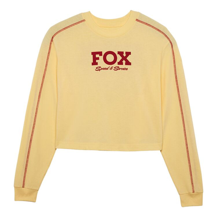 T-shirt court à manches longues Fox Racing Speed & Service pour femme