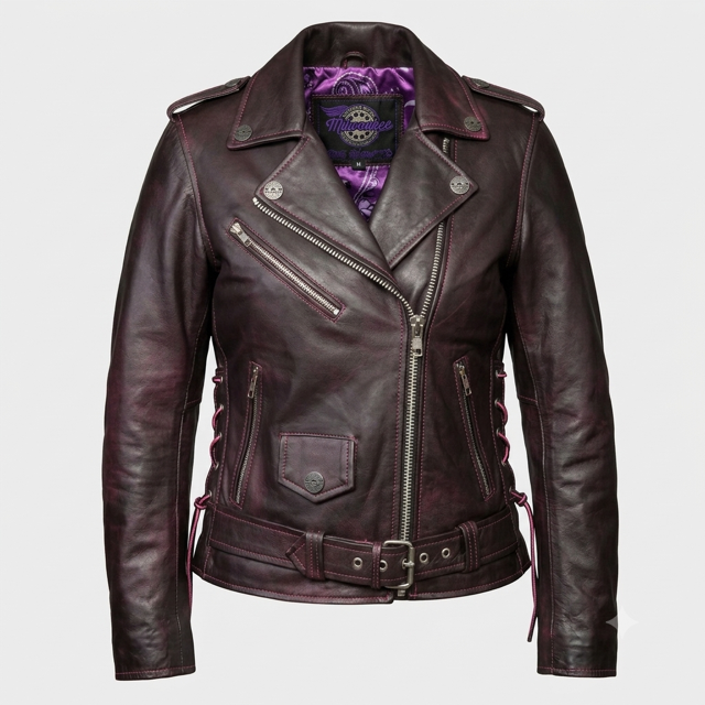 Blouson en cuir pour femme Milwaukee