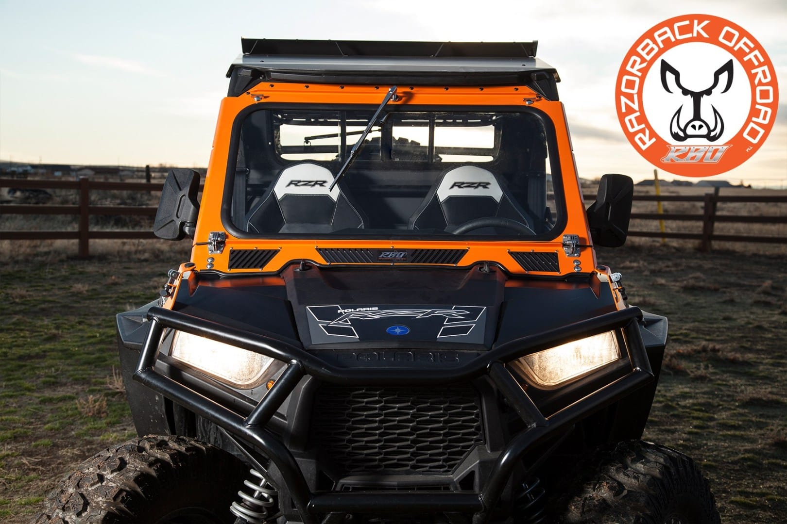Razorback Offroad Front Folding Windshield