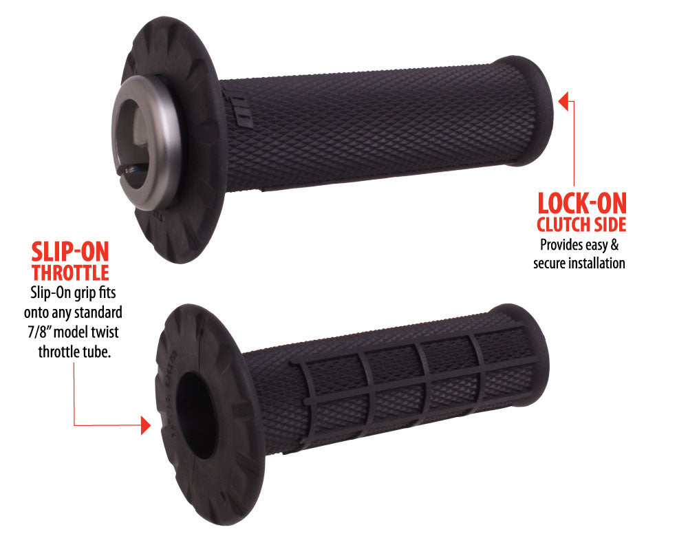 ODI Universal Half-Waffle Lock-On Grip Set