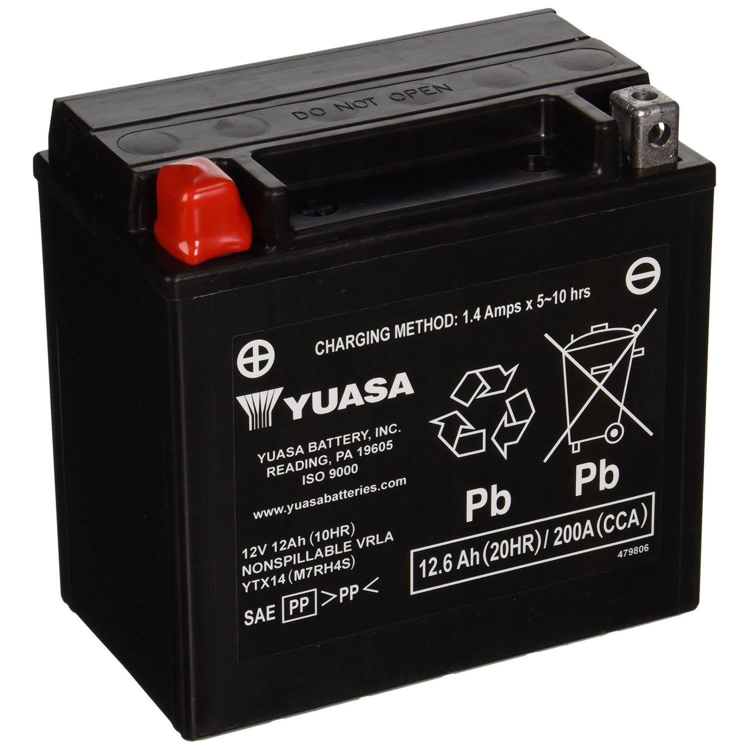 Batterie Yuasa sans entretien, activée en usine