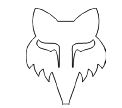 Fox Racing Fox Head Die Cut Vinyl Sticker