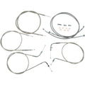Baron Custom Accessories Stainless Handlebar Cable and Line Kit