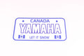 Plaque d'immatriculation Yamaha Royal Distributing