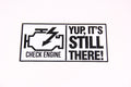Royal Distributing Sticker Engine Light