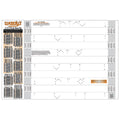 Gabarit de goujon Woody's, 2 plis, 2,52
