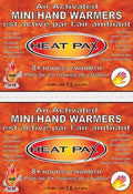 Mini-coussinets chauffants Heat Pax/Chauffe-mains