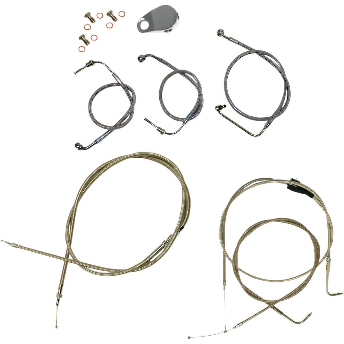 LA Choppers Cable & Brake Line Kit