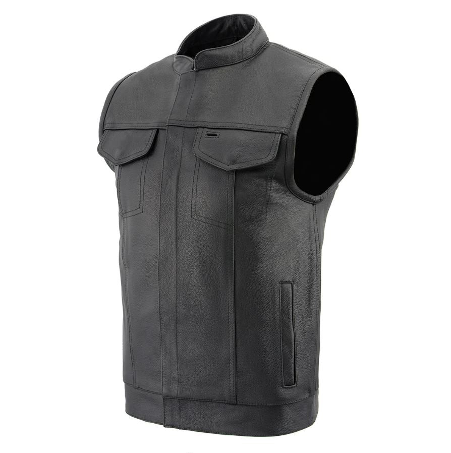 Gilet de moto Milwaukee avec fermeture éclair et boutons-pression (liquidation)