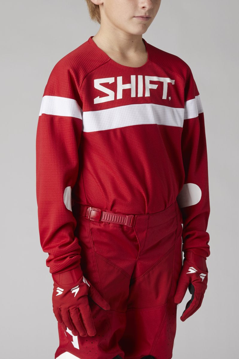 Maillot Haut de gamme Jeunesse Shift Racing White Label (Liquidation)