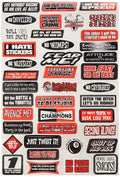 Planche d'autocollants « Fun Phrases » Factory Effex