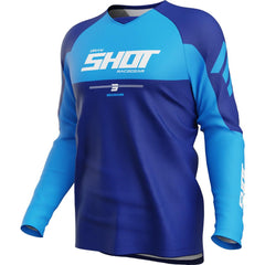 Shot Race Gear Draw Private Jersey - Blue / XL