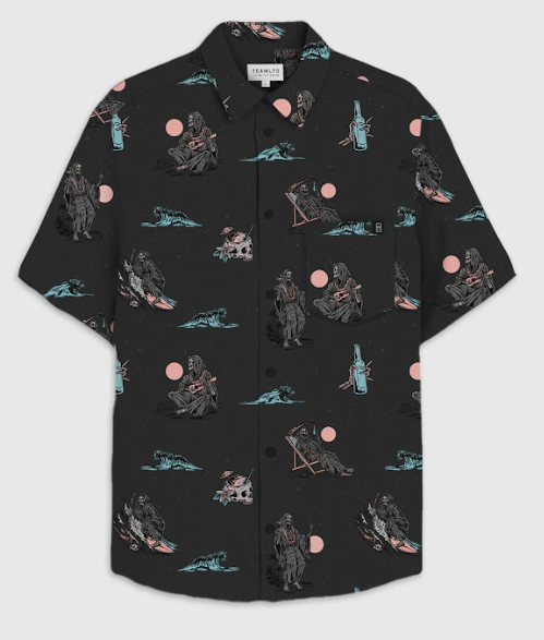 TEAMLTD Classic Grim Getaway Button Up Tee