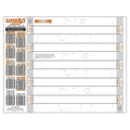 Gabarit de goujons Woody's, 2 plis, 2,86